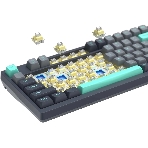 Клавиатура проводная A4Tech Fstyler FS300 механическая черный/серый USB for gamer LED (FS300 PANDA ROCK)