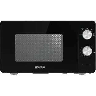 Микроволновая печь Gorenje MO20E1B черный, 20 л, 800 Вт, переключатели - поворотный механизм