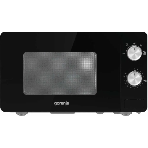 Микроволновая печь Gorenje MO20E1B черный, 20 л, 800 Вт, переключатели - поворотный механизм