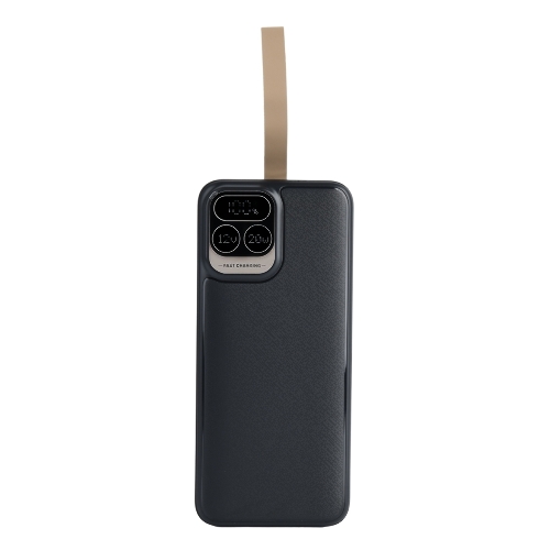 Портативный аккумулятор Perfeo Powerbank Atomic Age 30000 mAh/LED дисплей/PD + QC 3.0/Type-C/2 USB/Выход: 5A, max 22.5Wчерный (PF_E1478)