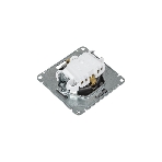 Механизм розетки 1-м СП AtlasDesign 16А IP20 с заземл. защ. шторки с крышкой сталь SchE ATN000946