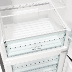 Холодильник Gorenje NRK6201ES4 серебристый двухкамерный 235/96 л морозилка снизу, No Frost