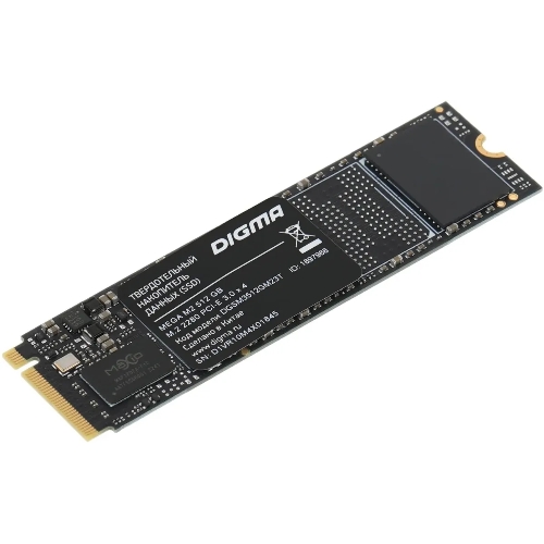 Накопитель SSD Digma Mega M2 DGSM3512GM23T, 512Gb, PCIe 3.0 x4, M.2 2280, NVMe, R/W 3300/2700