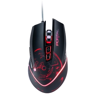 Мышь проводная Qumo Portal M39 черный, 3200 dpi, USB, кнопки - 6
