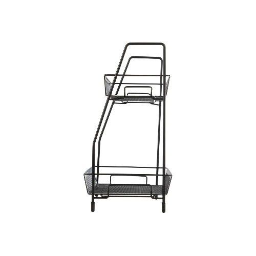 Этажерка настольная двухуровневая Mallony L’ordine Nero, 31,5*17*33 см