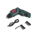 Отвертка аккумуляторная Haммer ACD3.6A с набором бит 3,6В 1,3Ач 4Нм Li-Ion 653290
