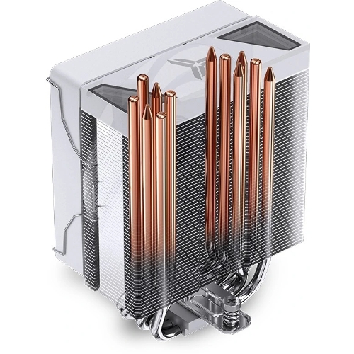 Кулер для процессора JONSBO CR-1000 V2 PRO ARGB (230W, 4-pin PWM, 157мм, Al/Cu, 6x6мм, ARGB, 1x120мм, 59.48CFM, 32.0dBA, 1500RPM, S: 1700/1200/115X, AM4/AM5 белый)