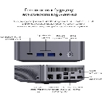 Неттоп Acer Gadget E10 ERBox Ryzen 7 8745HS (3.8) 16Gb SSD512Gb UHDG Windows 11 Pro 2xGbitEth WiFi BT 120W черный (1747236)