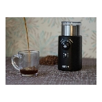 Кофемолка Kitfort KT-747 200Вт сист.помол.:ротац.нож вместим.:70гр черный/серебристый