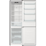 Холодильник Gorenje NRK6201ES4 серебристый двухкамерный 235/96 л морозилка снизу, No Frost