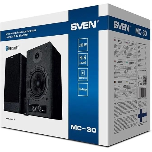 Акустическая система SVEN АС MC-30, черный (200 Вт, Bluetooth, пульт, Optical)