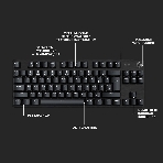 Клавиатура проводная Logitech Gaming Keyboard G413 TKL SE Mechanical - RUS - USB - TACTILE SWITCH черный