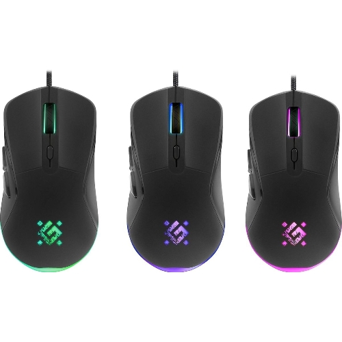 Мышь проводная Defender Arga GM-049 черный, 3600 dpi, USB, кнопки - 6
