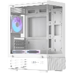 Корпус Formula Crystal Z1CM v2 белый без БП mATX 5x120мм 1xUSB3.0 audio bott PSU