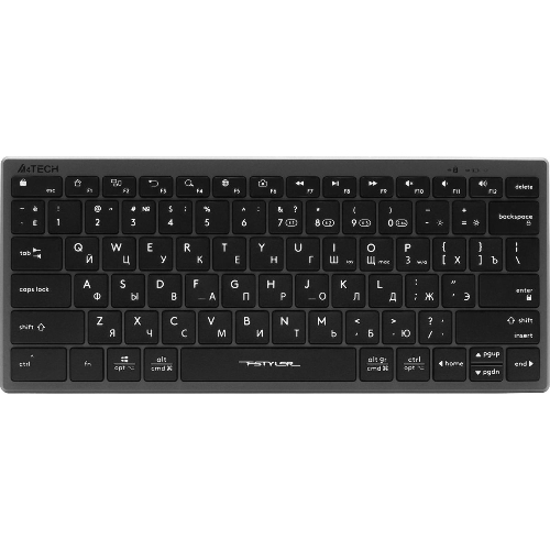 Клавиатура беспроводная A4Tech Fstyler FBX51C серый USB BT/Radio slim Multimedia