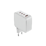 Сетевое зарядное устройство OLMIO Type-C х 3, 100W, QC3.0, PowerDelivery3.0, GAN, PPS, белое