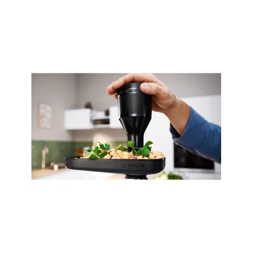 Мясорубка электрическая Bosch MFWS650B черный, 2100 Вт, 3.5 кг/мин, реверс, защита от перегрузки, насадки - 5