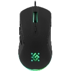 Мышь проводная Defender Arga GM-049 черный, 3600 dpi, USB, кнопки - 6