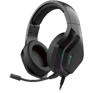 Гарнитура Oklick HS-L600G чёрный, проводная, USB, подсветка