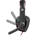 Гарнитура Defender Quake LED чёрный, проводная, подсветка