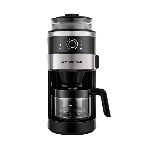 Кофеварка капельная Maunfeld MF-731BK черный, исп. кофе - зерновой/молотый, 0.83 л, 820 Вт.