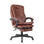 Кресло Бюрократ T-9950MSG-F/BROWN-PU коричневый, экокожа