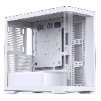 Корпус без блока питания JONSBO D300, Mini-Tower, TG, no fan, 2xUSB-A 3.2 + 1xUSB-C 3.2, mATX, mITX White