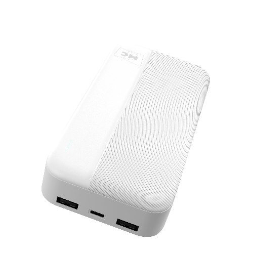 Портативный аккумулятор MORE CHOICE (4620202552938) PB25-20 20000mAh 2USB+Type-C+1micro USB 2.0A, белый