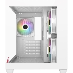 Компьютерный корпус Bloody CC-121 белый без БП mATX 7x120мм 1xUSB2.0 1xUSB3.0 audio