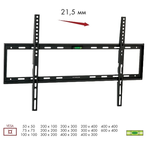 Кронштейн Arm media STEEL-1 new черный, настенный, 32