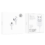 Наушники TWS Hoco EW85 белый, вкладыши, Bluetooth, до 4 ч.
