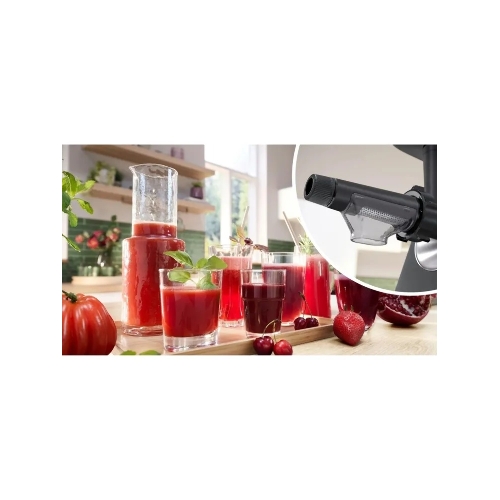 Мясорубка электрическая Bosch MFWS650B черный, 2100 Вт, 3.5 кг/мин, реверс, защита от перегрузки, насадки - 5