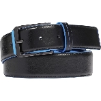 Ремень мужской Piquadro Blue Square CU6743B2/N 125х3.5 см черный натур.кожа
