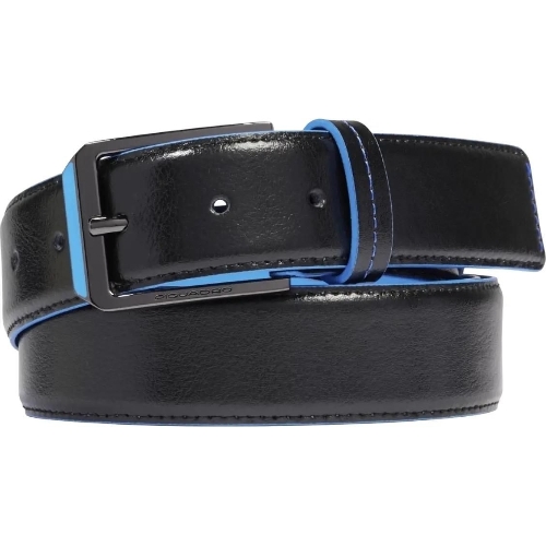 Ремень мужской Piquadro Blue Square CU6743B2/N 125х3.5 см черный натур.кожа