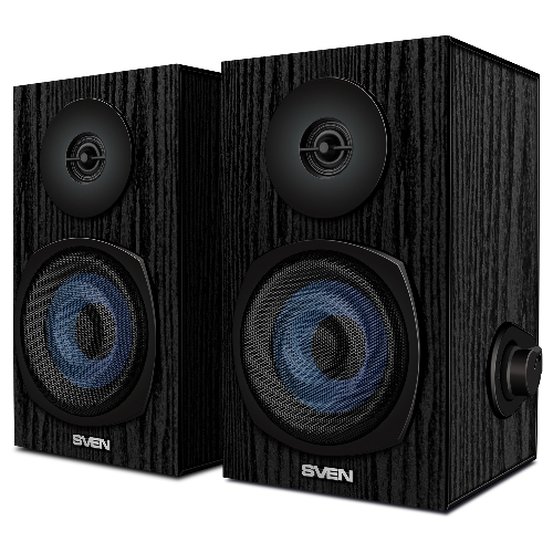 Акустическая система 2.0 SVEN SPS-576 черные (2x4W, Bluetooth, дерево)