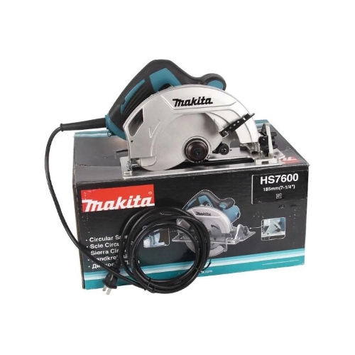 Пила Makita HS7600диск, 1200Вт,5200об\м,диск-ф185х30мм,рез-64мм,3.9кг, стальное основание, кор