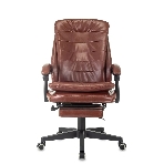 Кресло Бюрократ T-9950MSG-F/BROWN-PU коричневый, экокожа