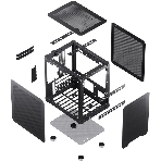 Компьютерный корпус JONSBO C6 Black MATX без БП, mini-ITX, micro-ATX, черный