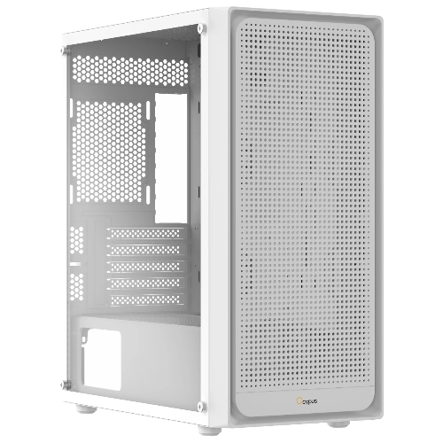 Компьютерный корпус Ocypus Gaммa C50 без БП белый (Gaммa-C50-WHG000XX-GL)