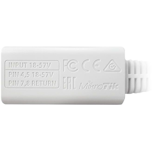 Инжектор PoE RBGPOE 10/100/1000BASE-T 48В(DC)