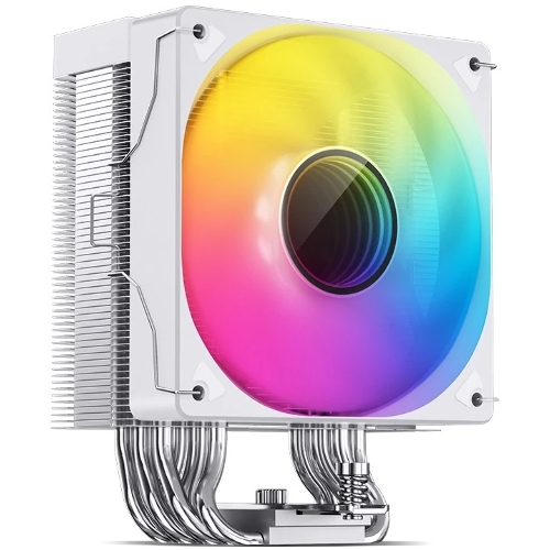 Кулер для процессора JONSBO CR-1000 V2 PRO ARGB (230W, 4-pin PWM, 157мм, Al/Cu, 6x6мм, ARGB, 1x120мм, 59.48CFM, 32.0dBA, 1500RPM, S: 1700/1200/115X, AM4/AM5 белый)