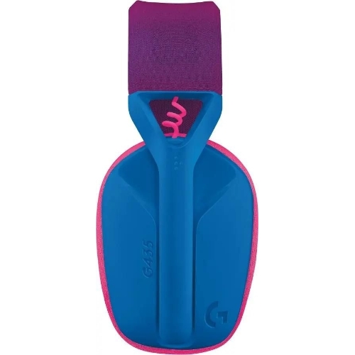 Гарнитура Logitech G435 синий/розовый, беспроводная, Bluetooth/USB, до 18 ч