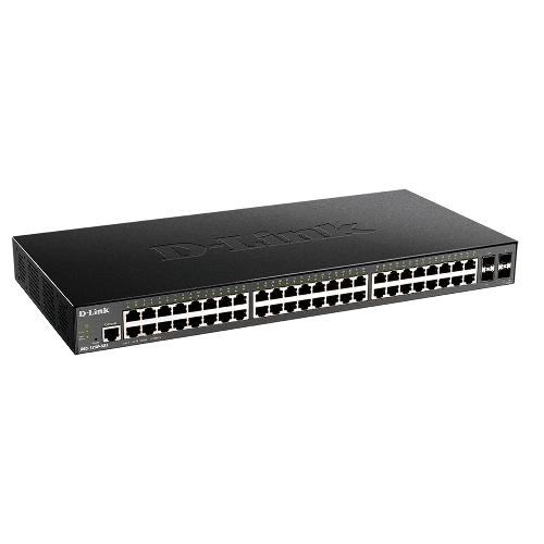 Коммутатор D-Link DGS-1250-52X/A1A, 48×1 Гбит/с + 4×10 Гбит/с SFP+, управляемый