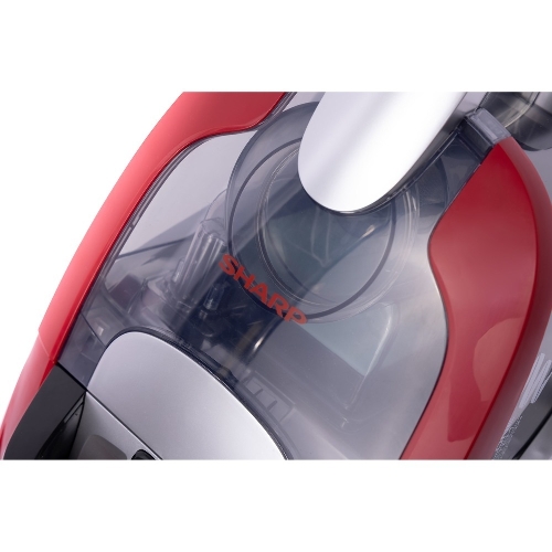 Пылесос Sharp ECNB16RR красный/серебристый, 320/1600 Вт, уборка сухая, пылесборник контейнер 1 л