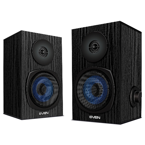 Акустическая система 2.0 SVEN SPS-576 черные (2x4W, Bluetooth, дерево)