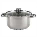 Кастрюля WEBBER BE-157/2 из нержавеющей стали со стеклянной крышкой d=20; 3.5 л (12)