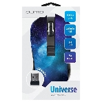 Мышь беспроводная Qumo Office M27 Universe синий, 1600 dpi, радиоканал, USB, кнопки - 4