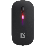 Мышь беспроводная Defender Coda MB-261 черный, 1600 dpi, радиоканал, Bluetooth, USB, кнопки - 4