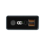 Портативный аккумулятор OLMIO QX-20, 20000mAh, 22.5W, QuickCharge3.0/PowerDelivery, LCD, темно-зеленый