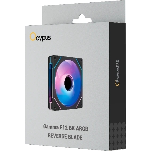 Вентилятор для корпуса Ocypus Gamma F12 ARGb REVERSE BLADE BK (Gamma-F12-BK1AM01X-GL)